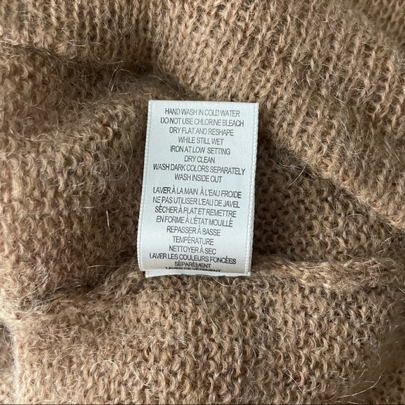 Cassis Cowl Neck Camel Colour Sweater M - Picture 7 of 9